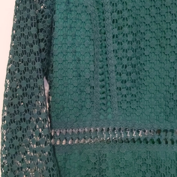 Asos green midi dress modest long sleeve - Picture 5 of 5